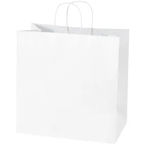 13 x 7 x 13" White Shopping Bags