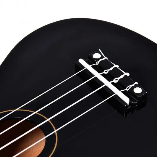 21" 4-String Acoustic Ukulele Musical Instrument-Black