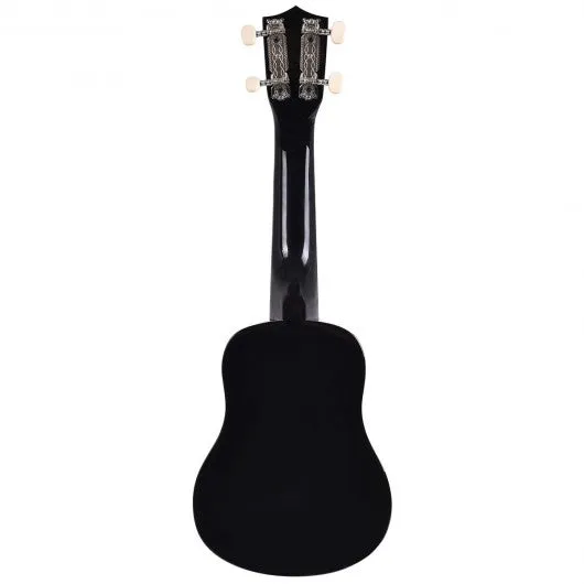 21" 4-String Acoustic Ukulele Musical Instrument-Black