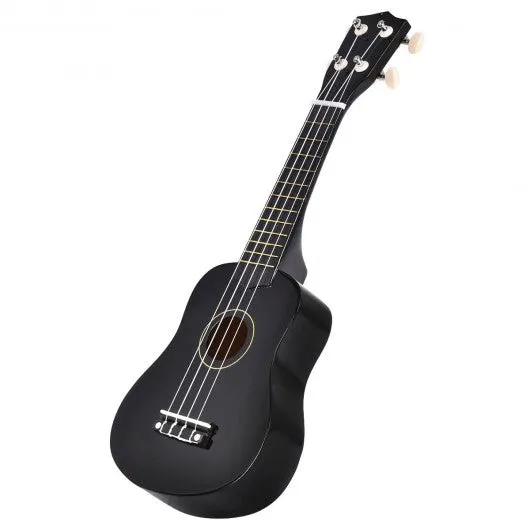 21" 4-String Acoustic Ukulele Musical Instrument-Black