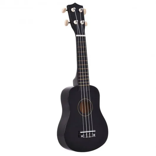 21" 4-String Acoustic Ukulele Musical Instrument-Black