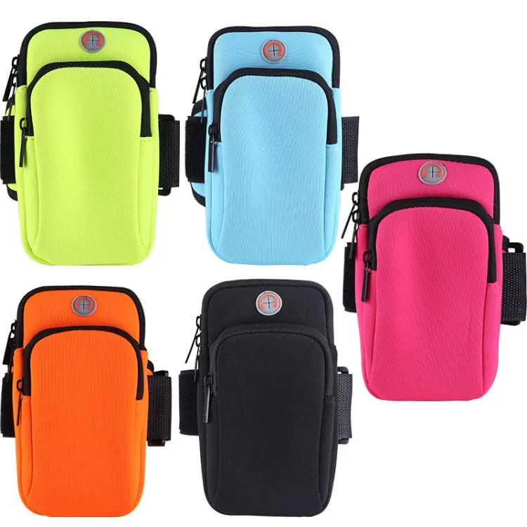 3 PCS Running Mobile Phone Arm Bag Men And Women Fitness Outdoor Hand Bag Wrist Bag  for Mobile Phones Within 6.5 inch( Green)