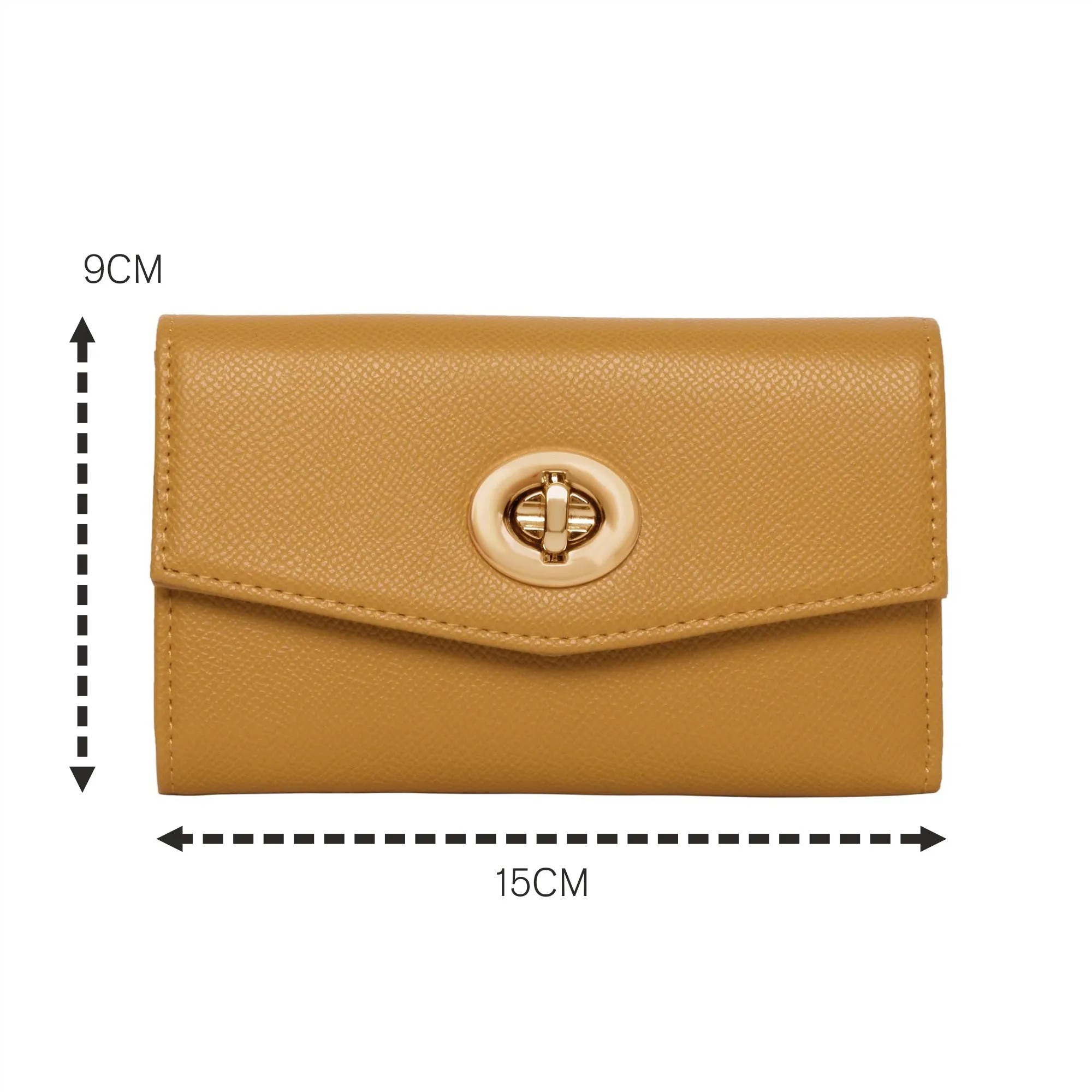 Accessorize London Women's Faux Leather Ochre Amy Wallet