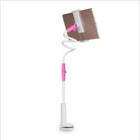 Adjustable Flexible Long Arm Mobile Phone Tablet Holder-Pink