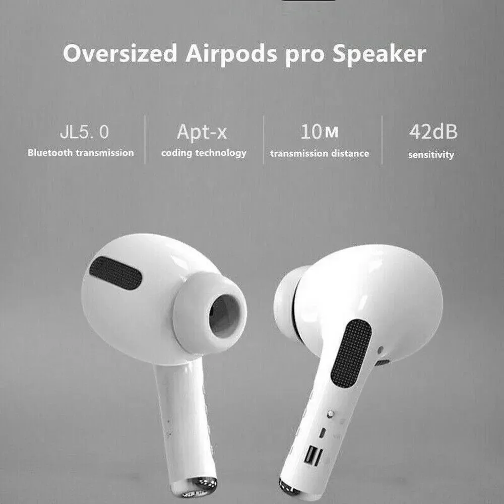 Air-Pod Style Bluetooth Portable Novelty Speaker-Air-Pod Style Speaker