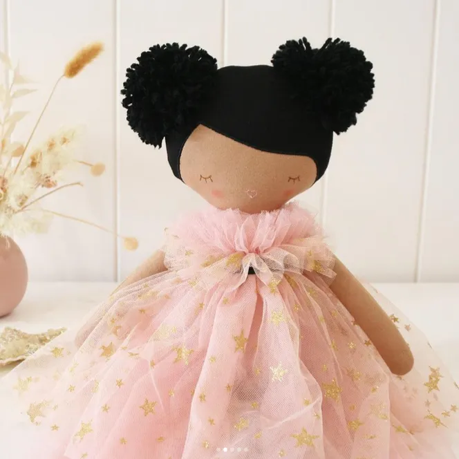 Alimrose Doll | Halle Ballerina 48cm | Light Brown   Ebony