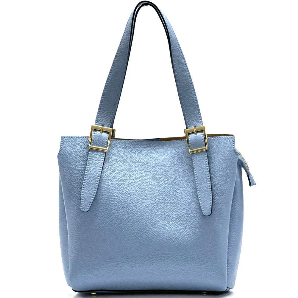 Alyssa leather shopping bag