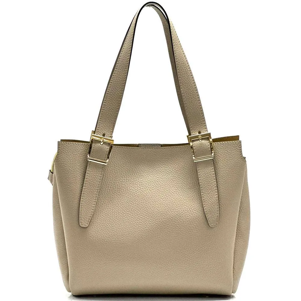 Alyssa leather shopping bag