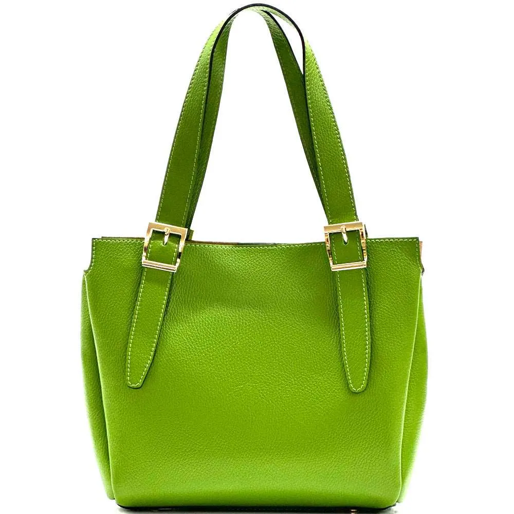 Alyssa leather shopping bag