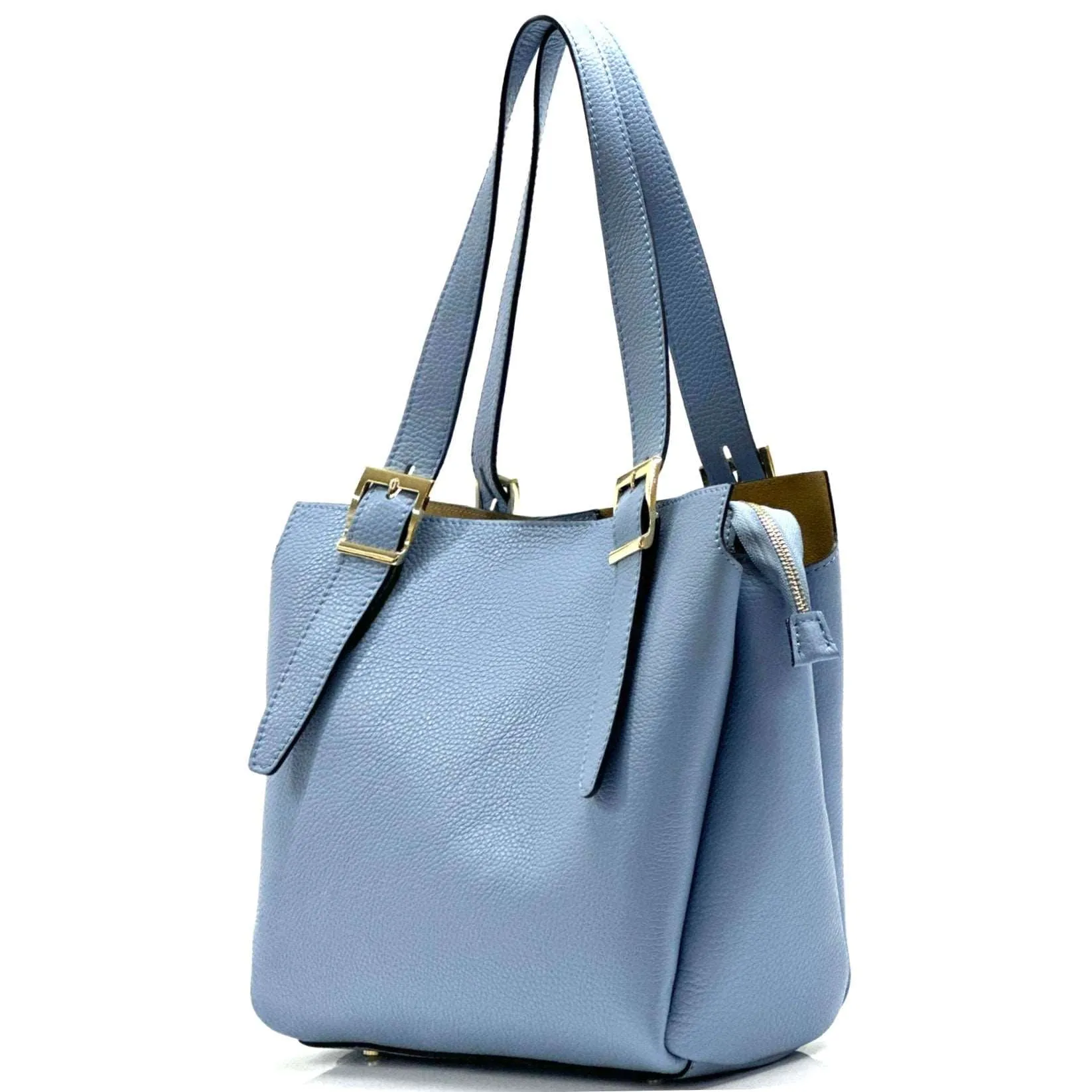 Alyssa leather shopping bag