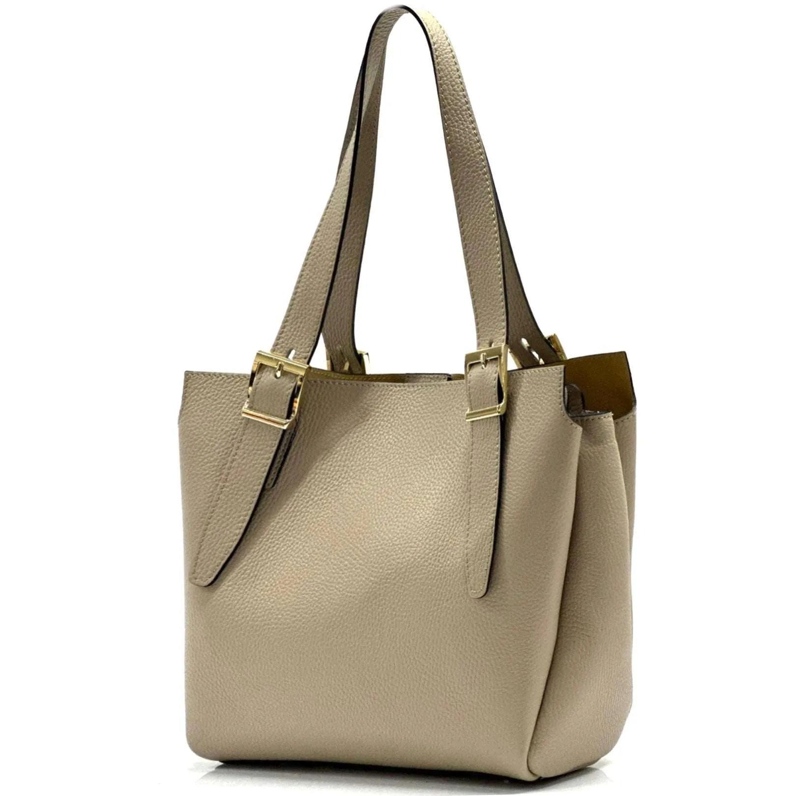 Alyssa leather shopping bag