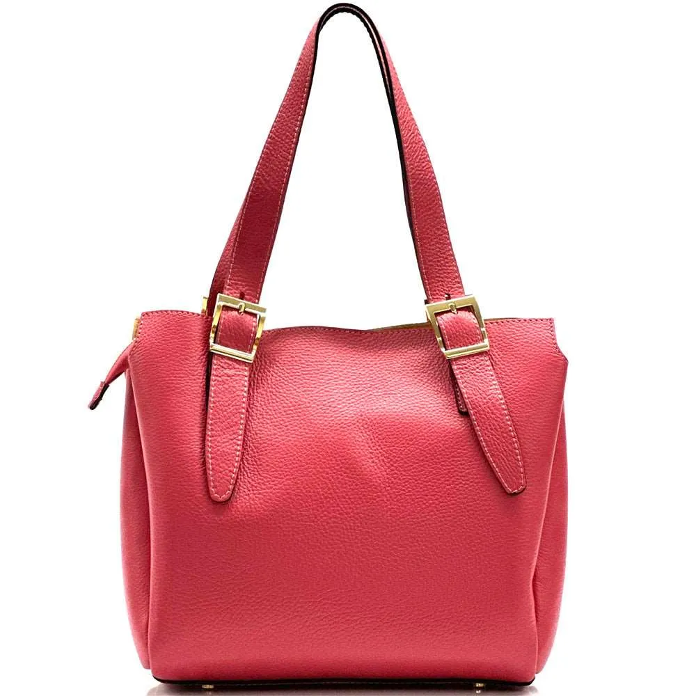 Alyssa leather shopping bag