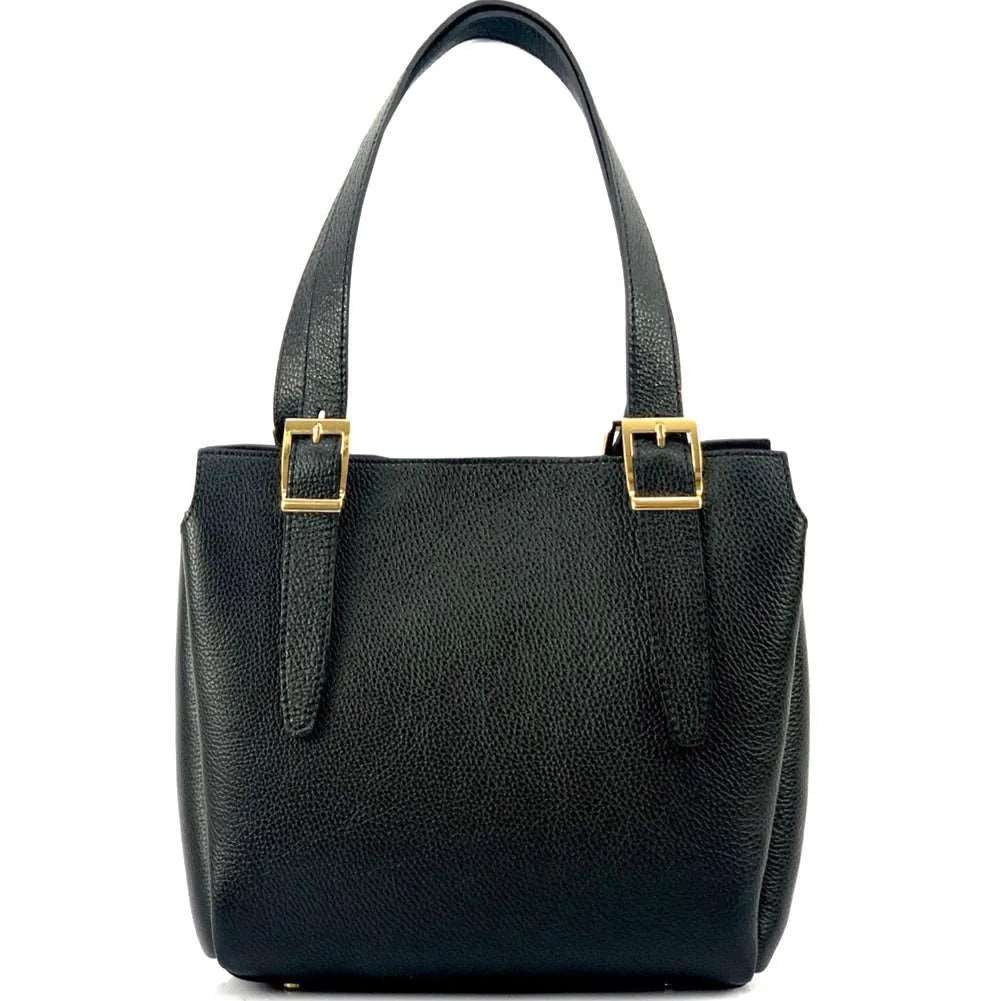 Alyssa leather shopping bag