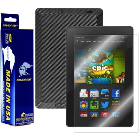 Amazon Kindle Fire HD 7" 2013 (2nd Generation) Screen Protector   Black Carbon Fiber Film Protector