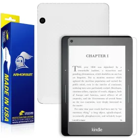 Amazon Kindle Voyage Anti-Glare (Matte) Screen Protector   White Carbon Fiber Skin