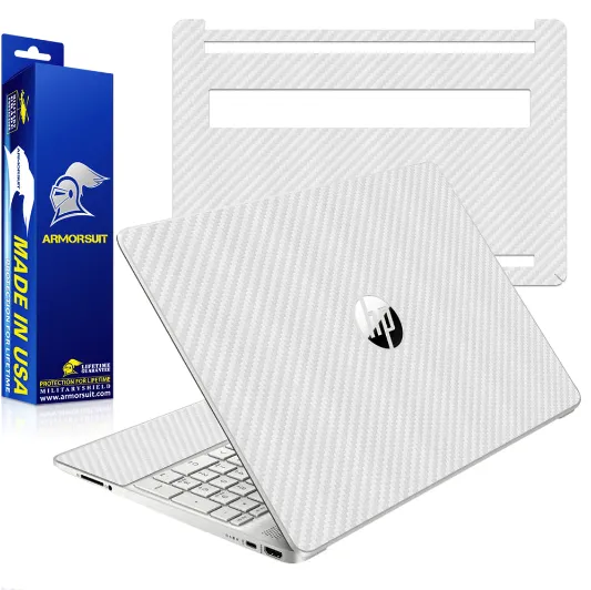 Armorsuit MilitaryShield Carbon Fiber Skin Wrap Film for HP 15-dy2039ms (15.6 inch) Laptop - Anti-Bubble Film