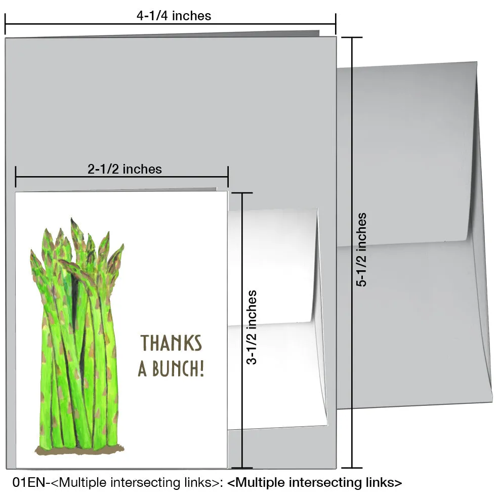 Asparagus Bundle, Greeting Card (8240D)