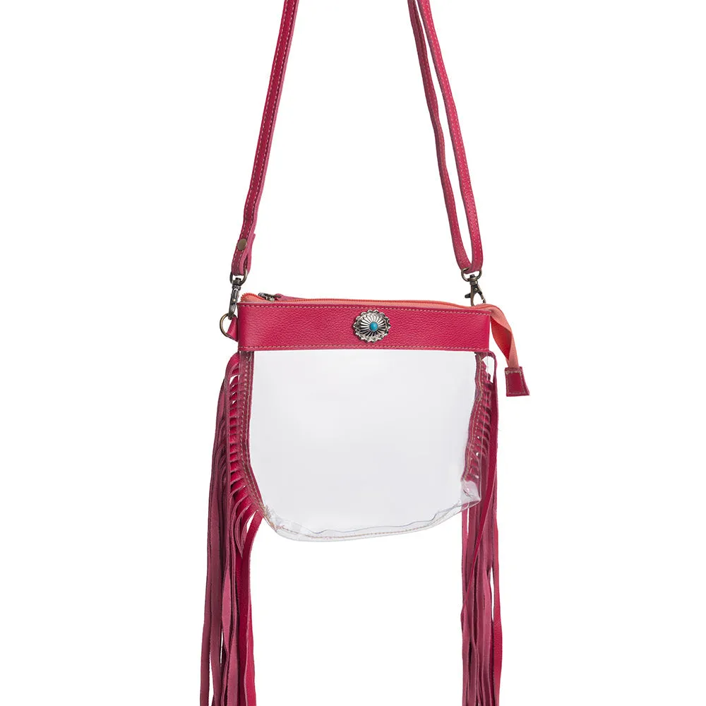 Azura Clear Bag in Magenta