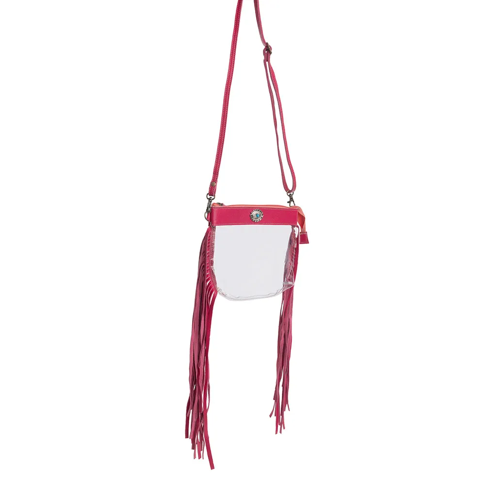 Azura Clear Bag in Magenta