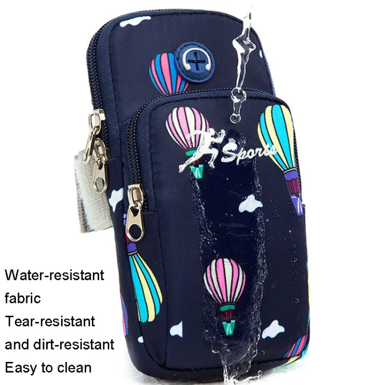 B081 Large Running Phone Arm Bag Outdoor Sports Fitness Bag(Sky Blue)