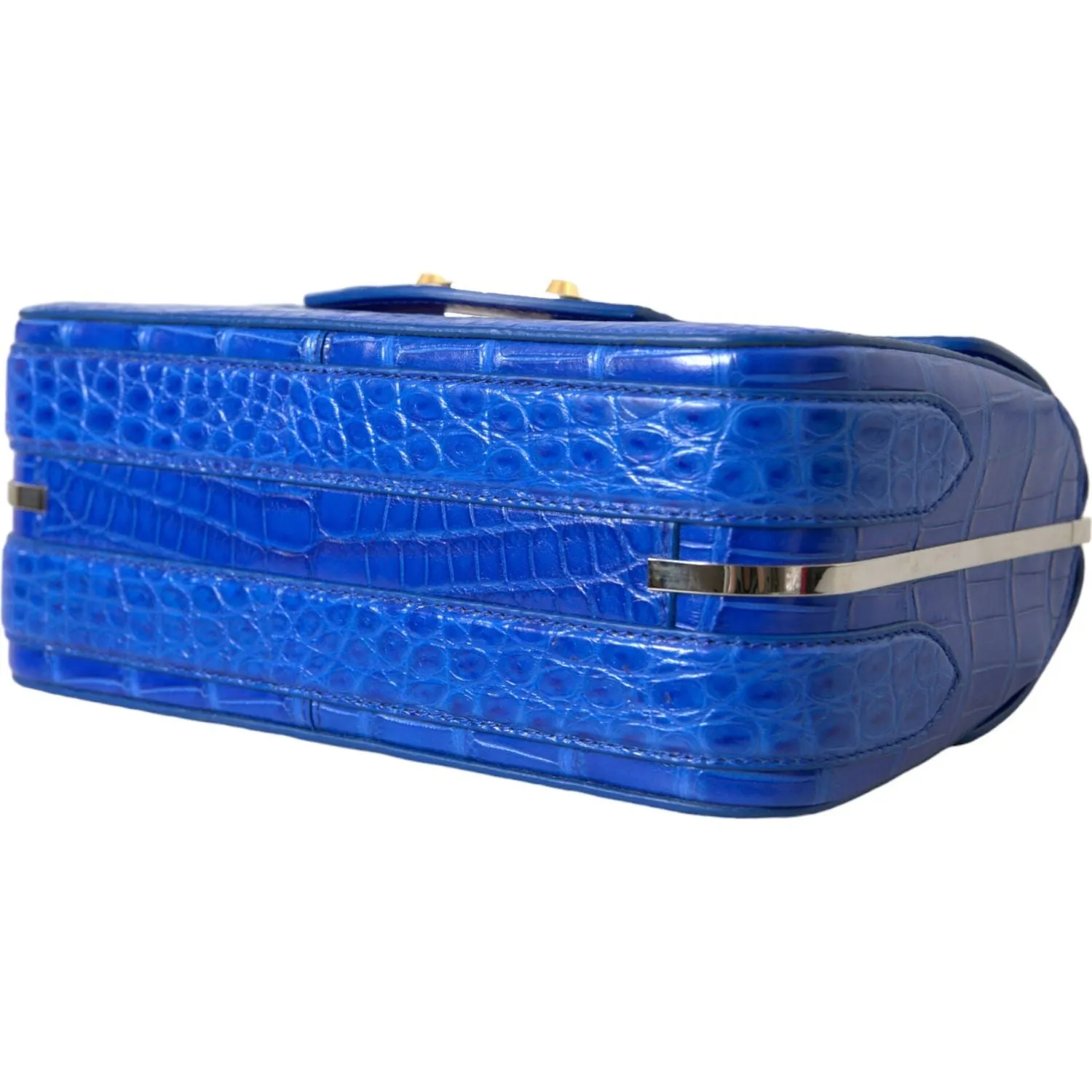 Balenciaga Alligator Skin Mini Shoulder Bag - Elegant Blue