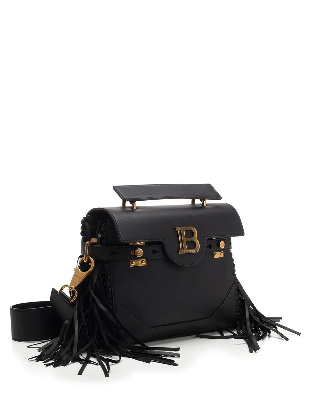 Balmain B-Buzz Fringe Detail Shoulder Bag