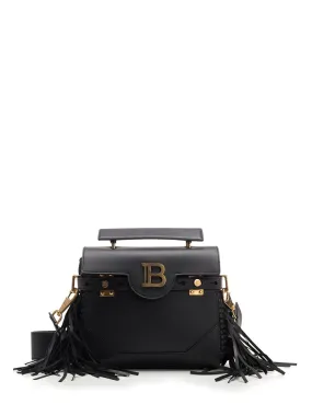 Balmain B-Buzz Fringe Detail Shoulder Bag