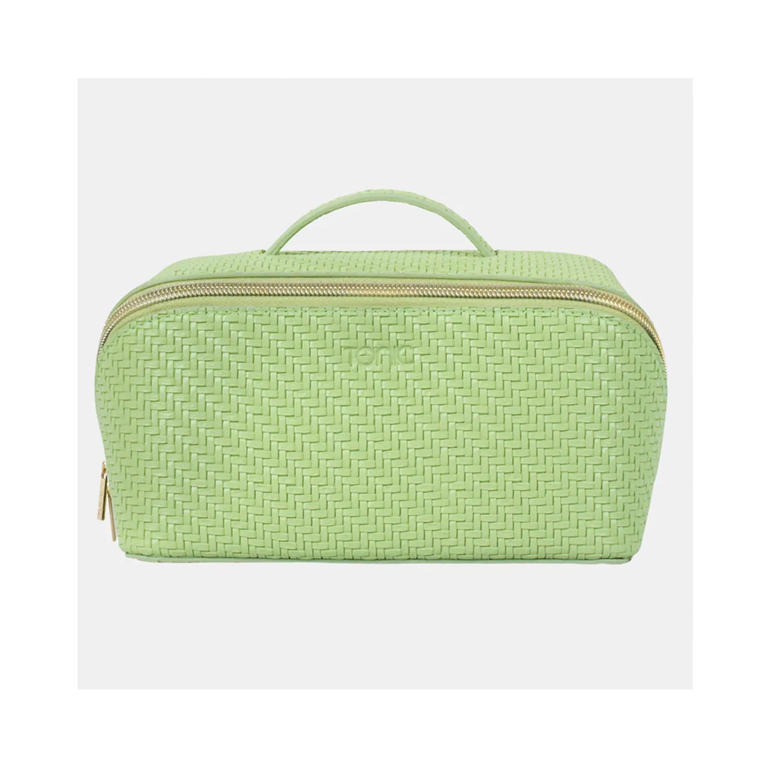 Beauty Bag Herringbone Medium - Pistachio