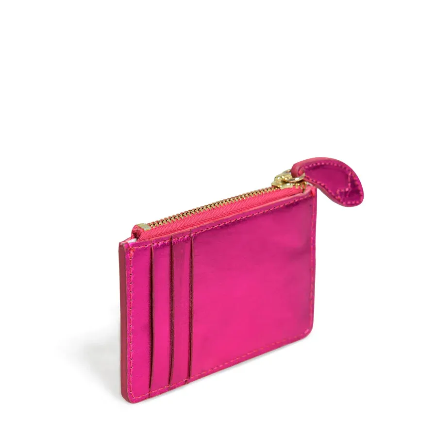 Bell & Fox Lia Credit Card Purse-Fuschia Metallic