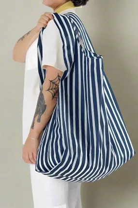 Big Baggu  Navy Stripe