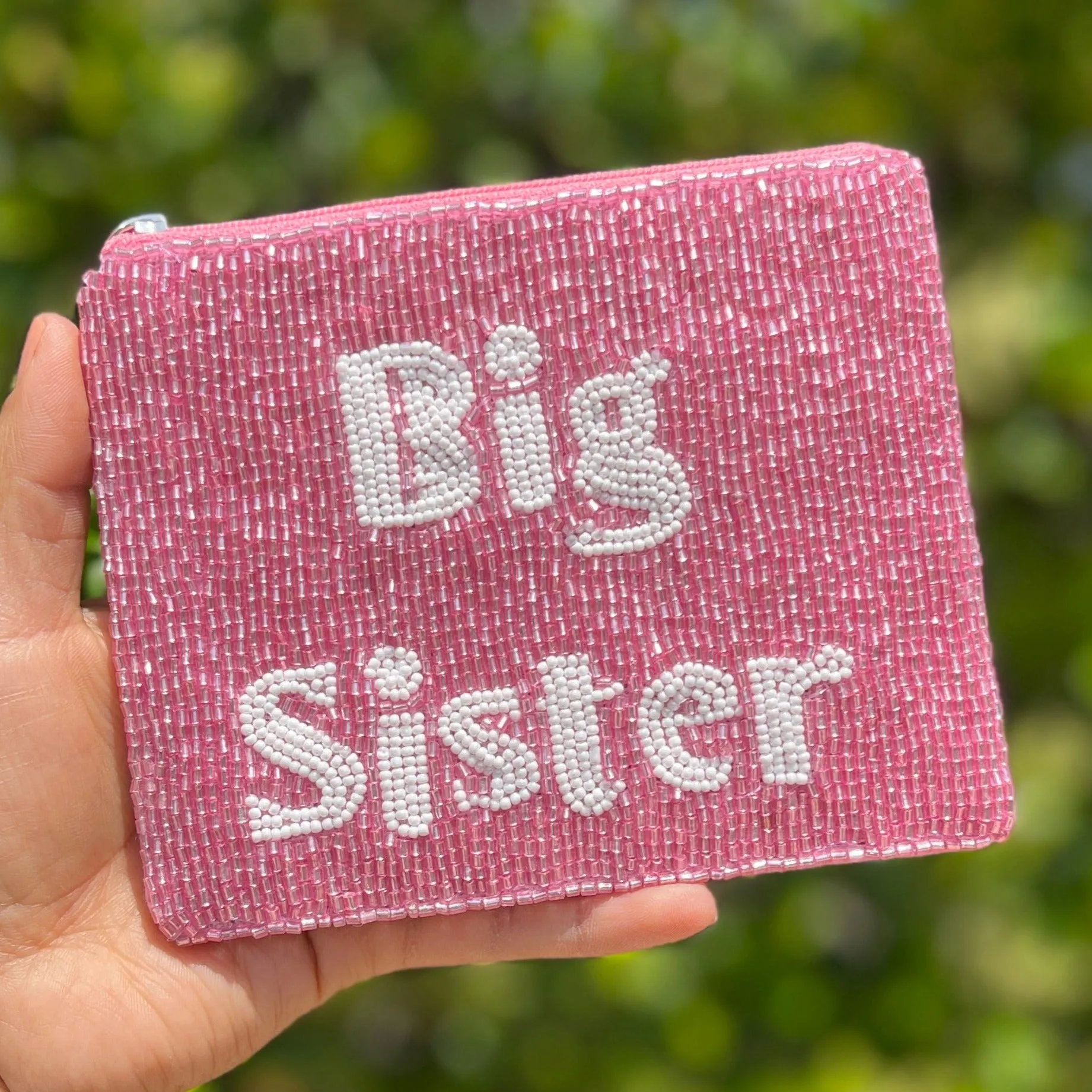 Big Sister Beaded Coin Purse