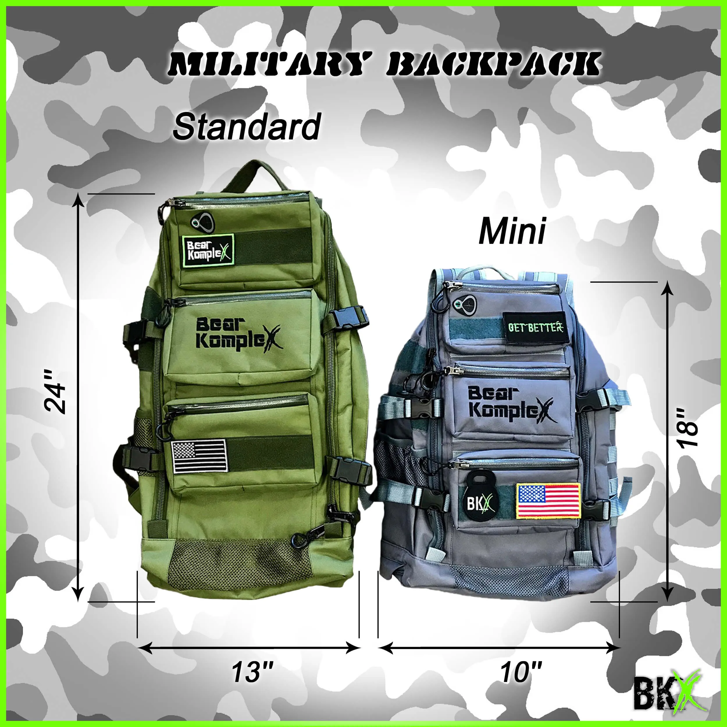 BKX Mini Military Backpack