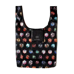 Black D20 Reusable Shopping Tote Bag