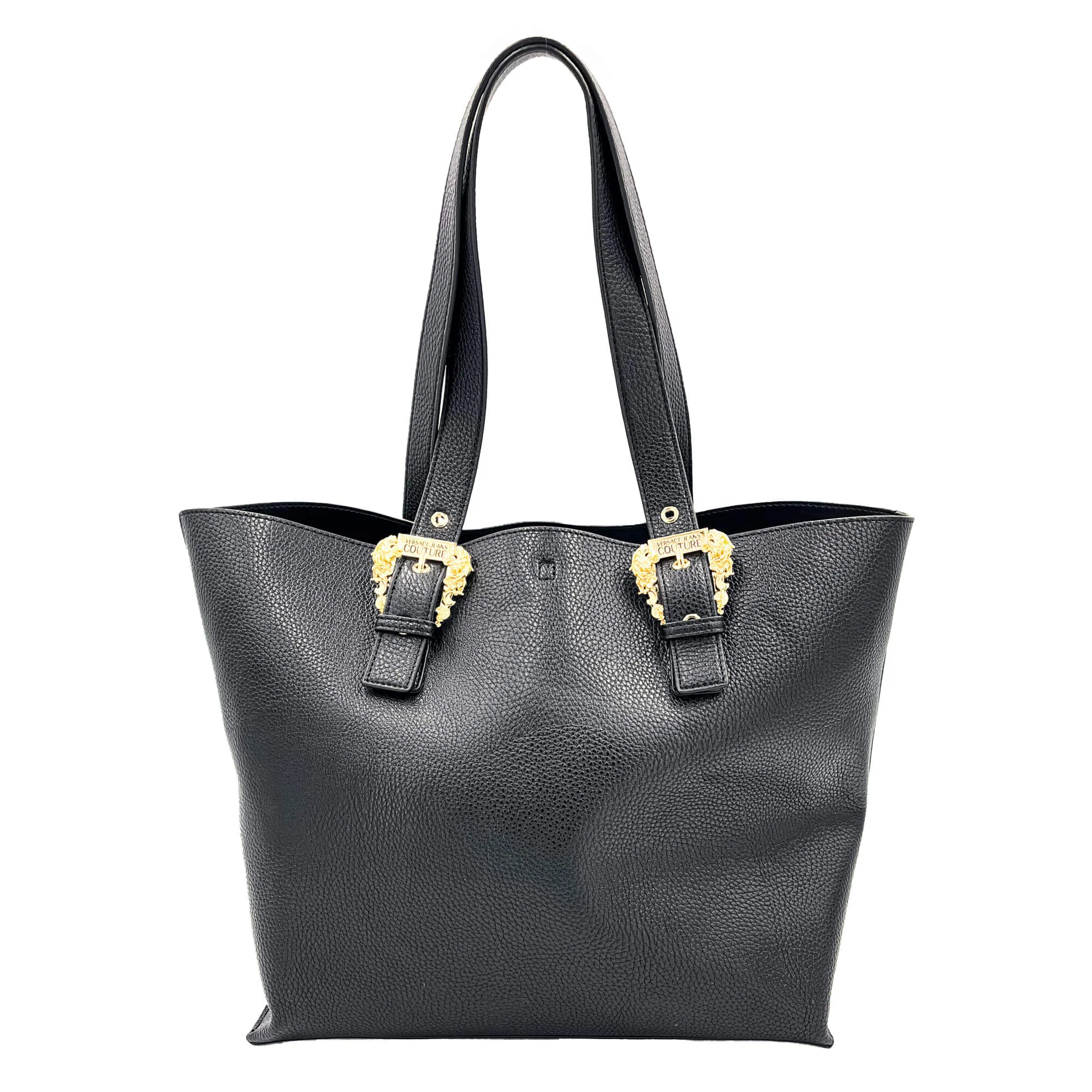 Black Eco-leather Shopping Bag