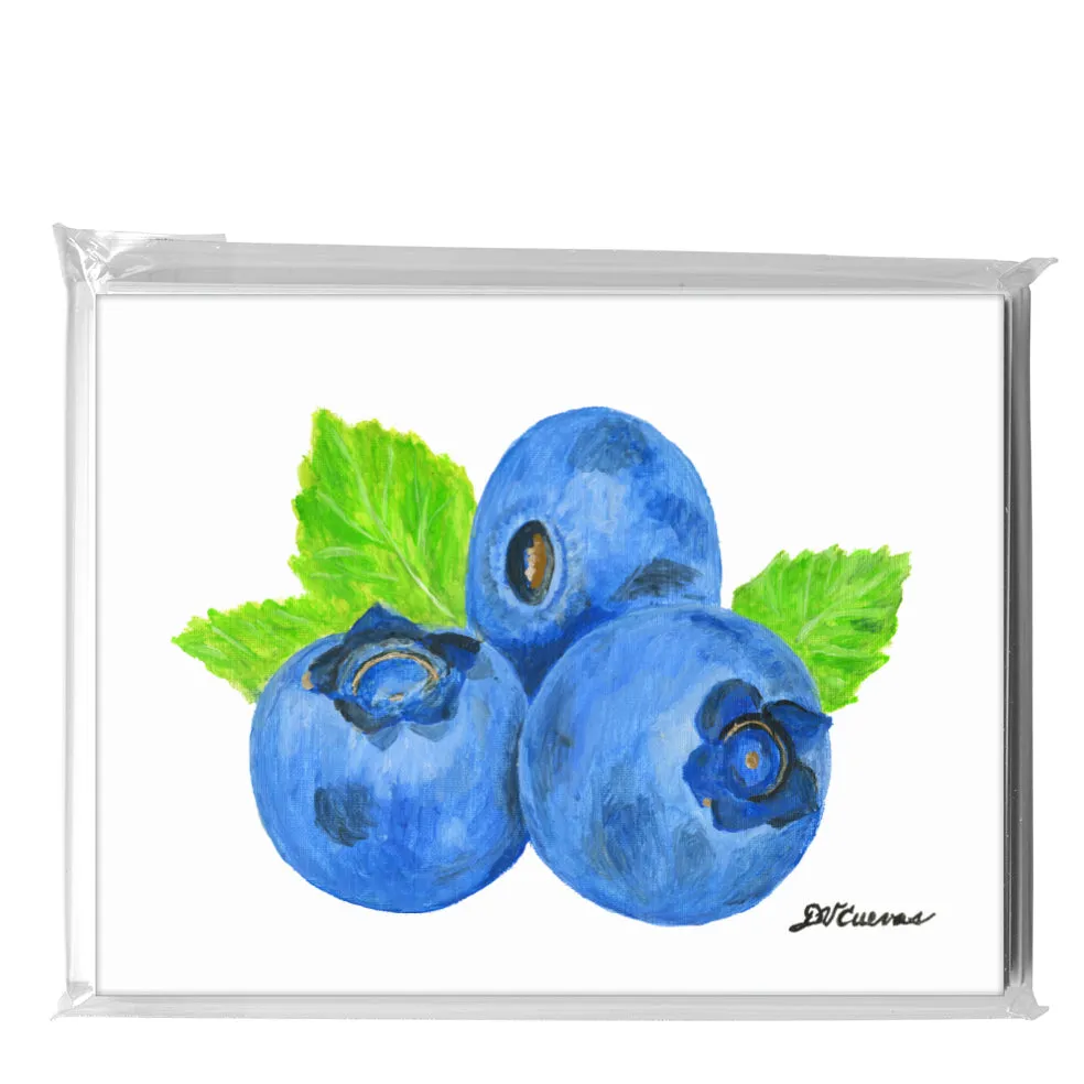 Blueberries, Greeting Card (8492)