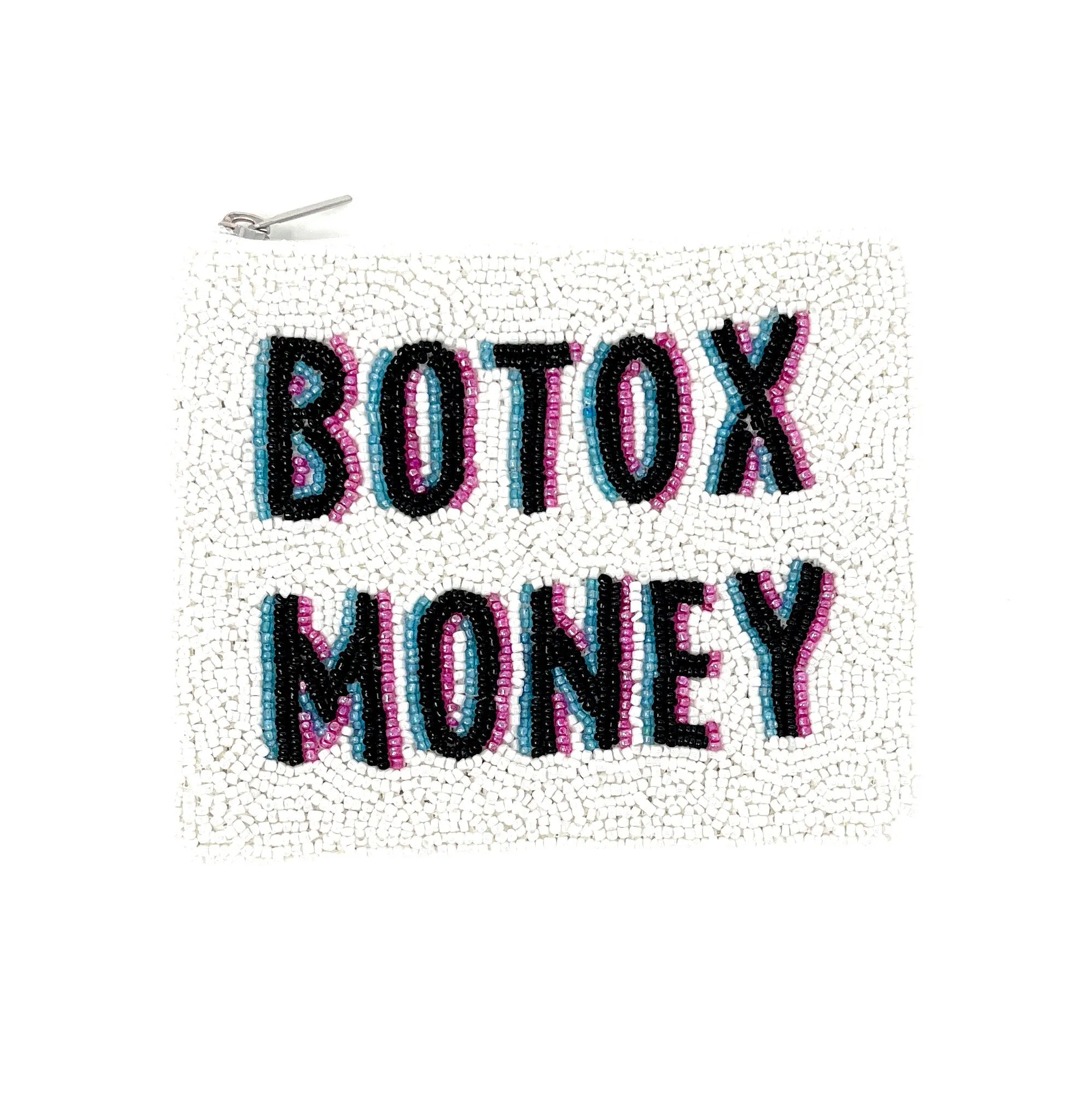 Botox Money Beaded Coin Purse