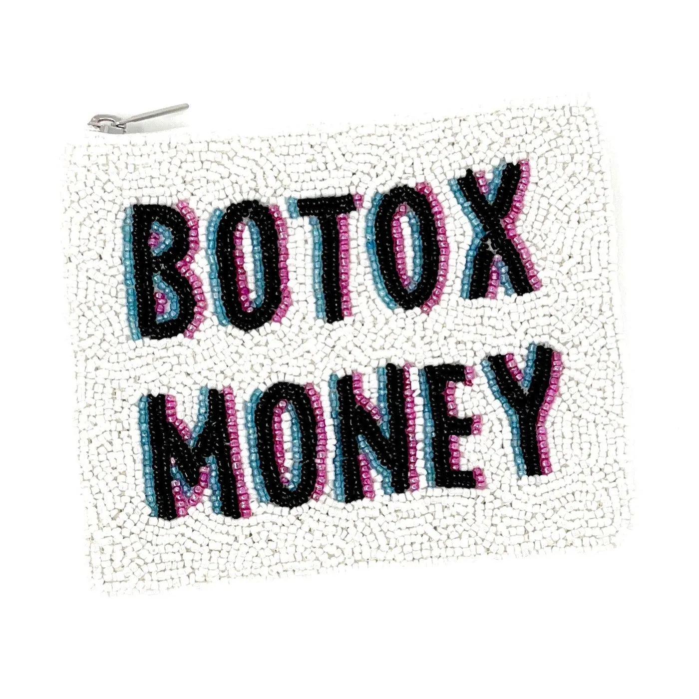 Botox Money Beaded Coin Purse