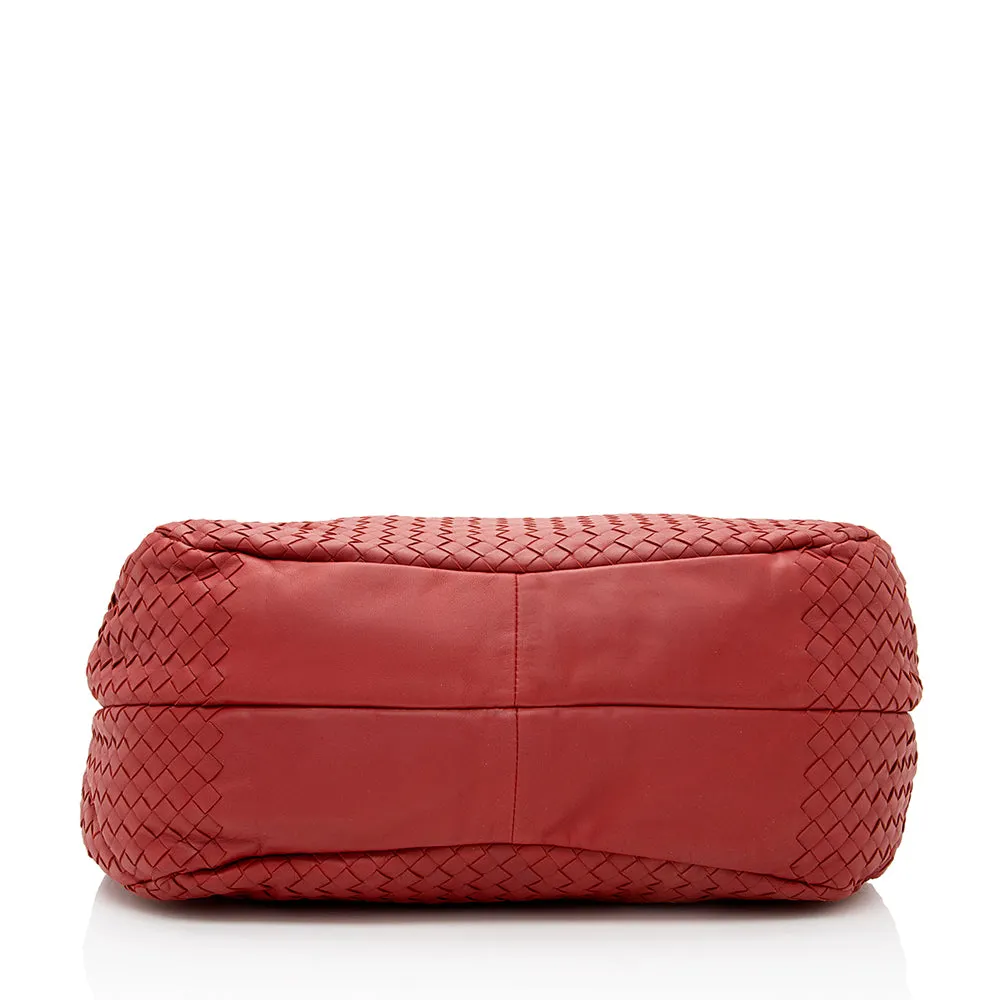 Bottega Veneta Intrecciato Nappa Campana Medium Shoulder Bag  - FINAL SALE (SHF-19645)