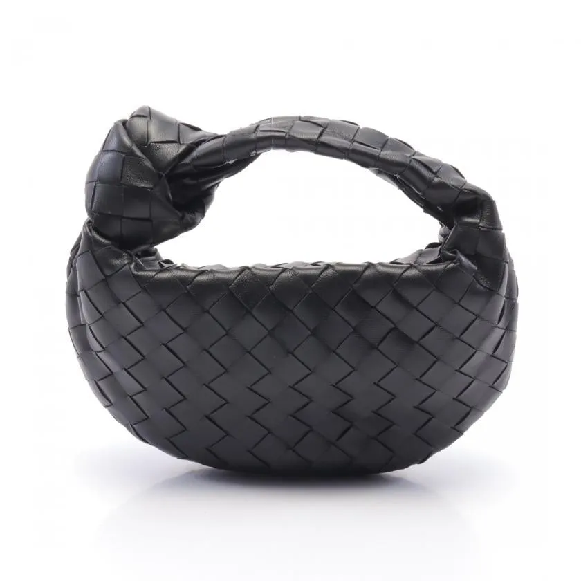 Bottega Veneta Mini Jodie Handbag, Leather, Black