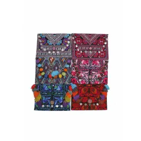 BUNDLE: Ethically Handmade Boho Clutch Bag | iPad Table Bag - 6 Pieces - Thailan