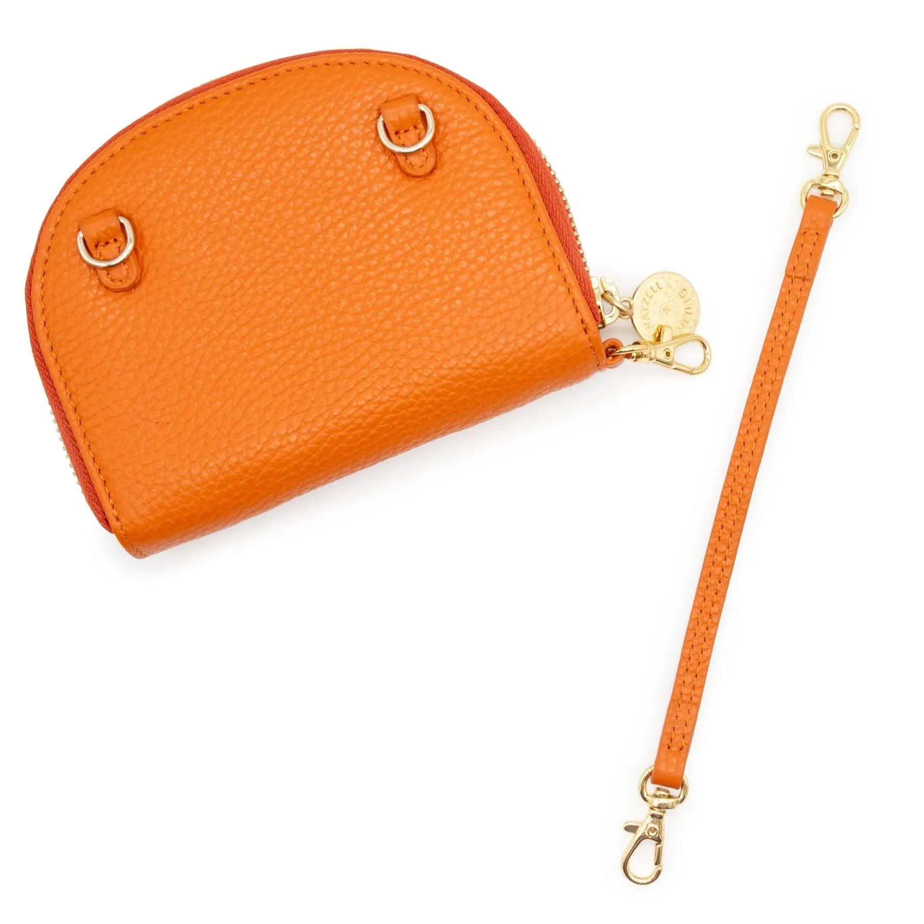 Burnt Orange Zip Coin Pouch 2.0