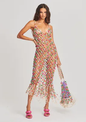 Calypso Beaded Fringe Dress