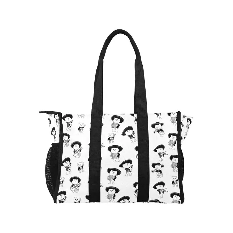 Cat Print On Nurse Tote Bag