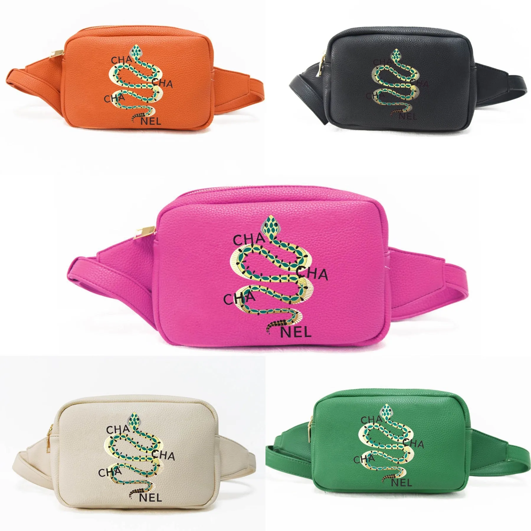 Cha Cha Snake Vegan Leather Fanny Waist Pack - Assorted Colors