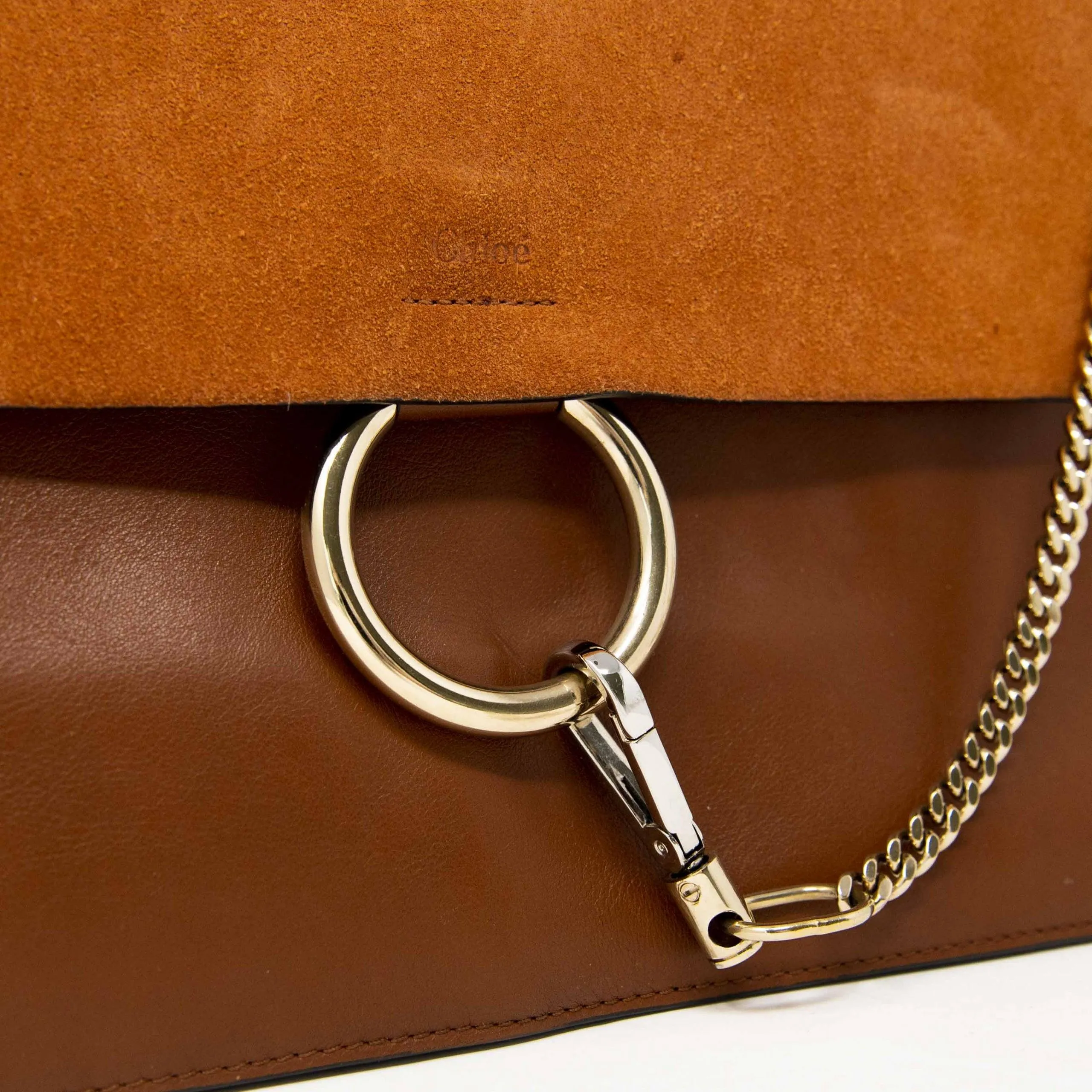 Chloe Brown Medium Faye Bag