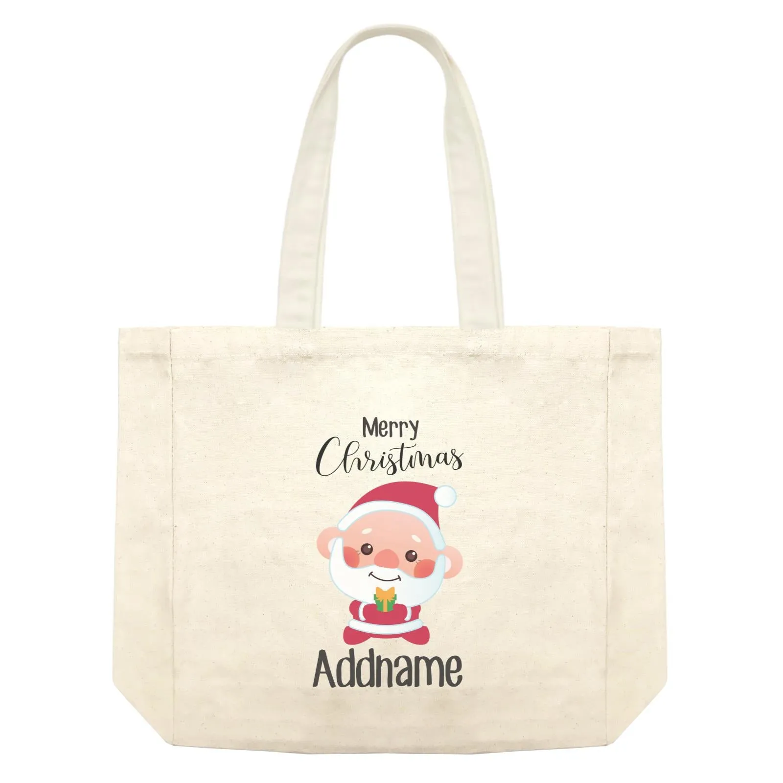 Christmas Cute Grandpa Santa Merry Christmas Shopping Bag