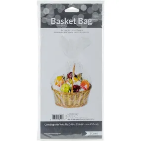 Clear Cello Basket Bag