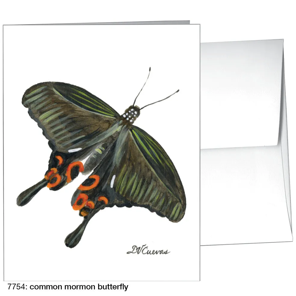 Common Mormon Butterfly, Greeting Card (7754)