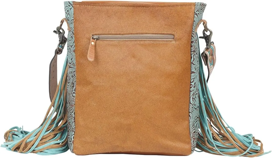 Connector Leather Fringe Shoulder Bag