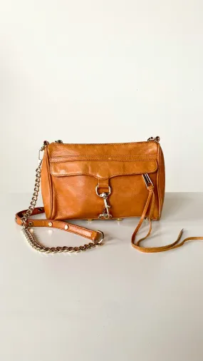 Contemporary Brown Leather Satchel Bag